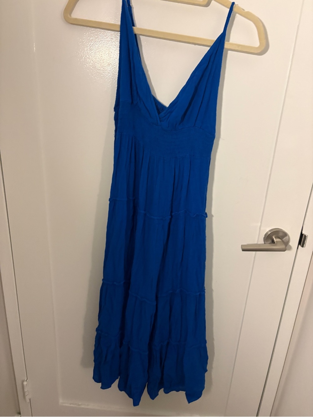 Boho Me Blue V-Neck Maxi Dress - Women's Summer Dress